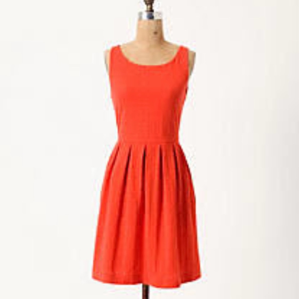 Anthropologie Deletta Torchon Embossed Ponte Dress